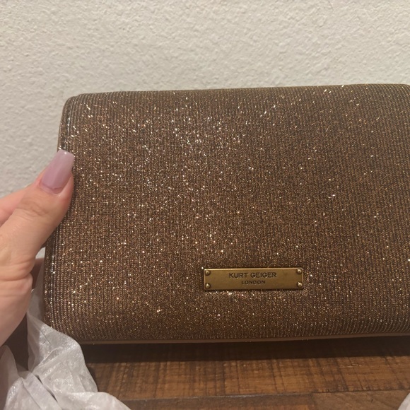 Kurt Geiger Glittering Brown Crossbody Bag - Picture 14 of 14